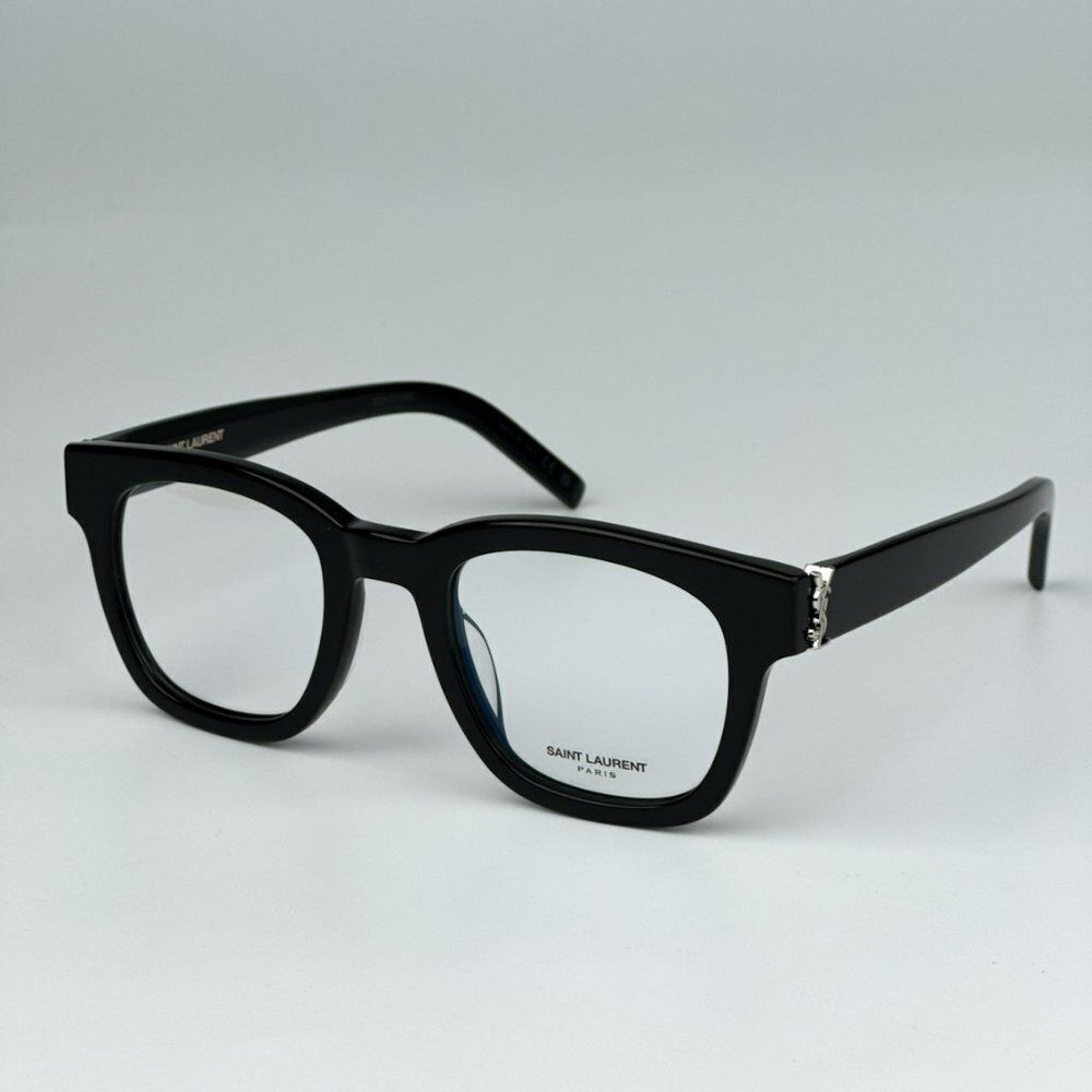 NEW Saint Laurent SLM124 OPT 001 Black Cat Eye Unisex Eyeglasses